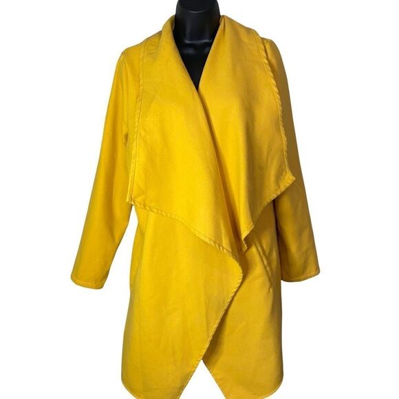 36POINT5 Yellow Mustard Polyester Long Coat - Picture 1 of 11